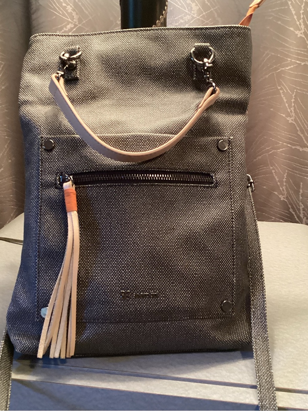 Sherpani Multi Functional Canvas Tote Crossbody w/removable handles,many pockets